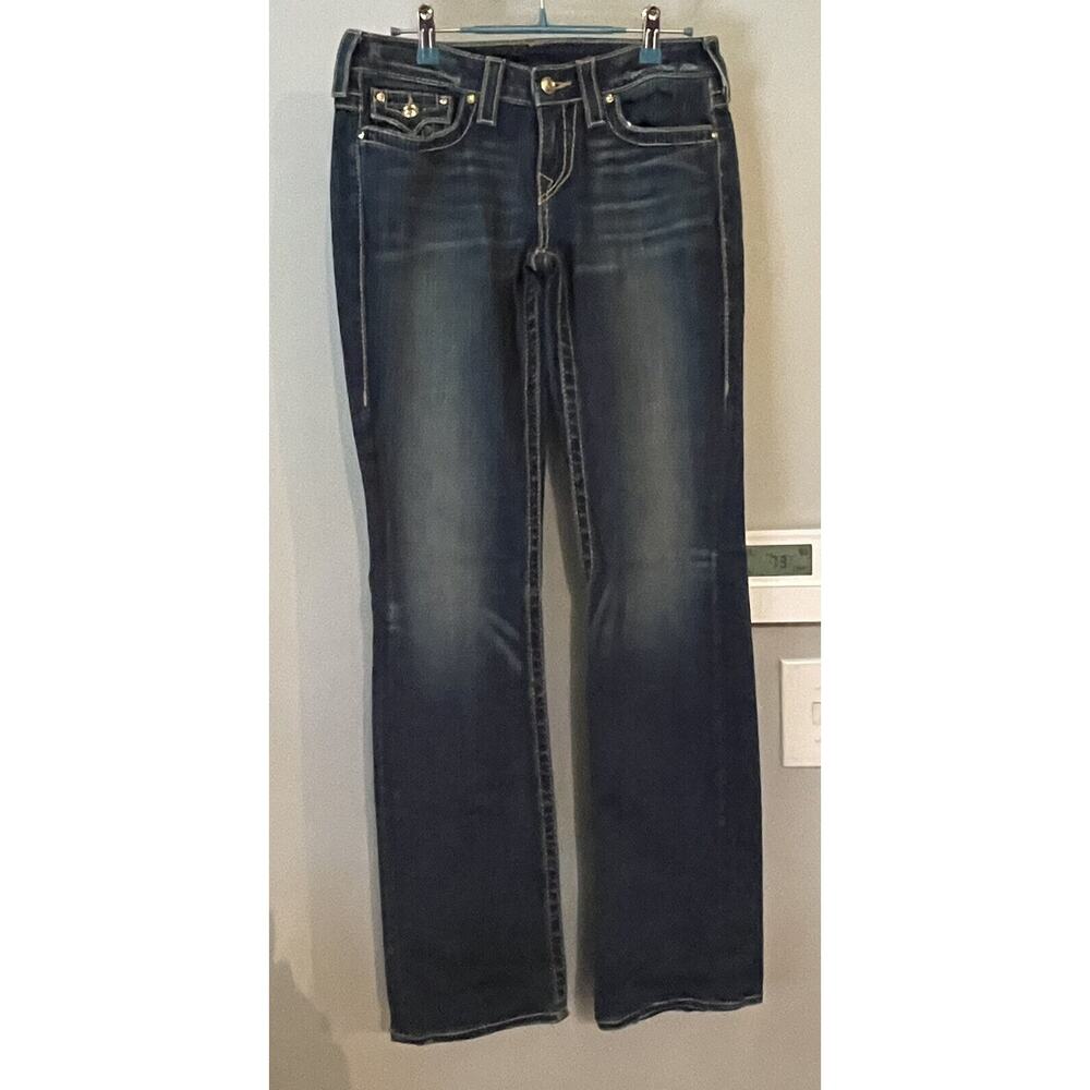 True Religion Jeans Flap Pockets USA Made Womens Sz 29‎
